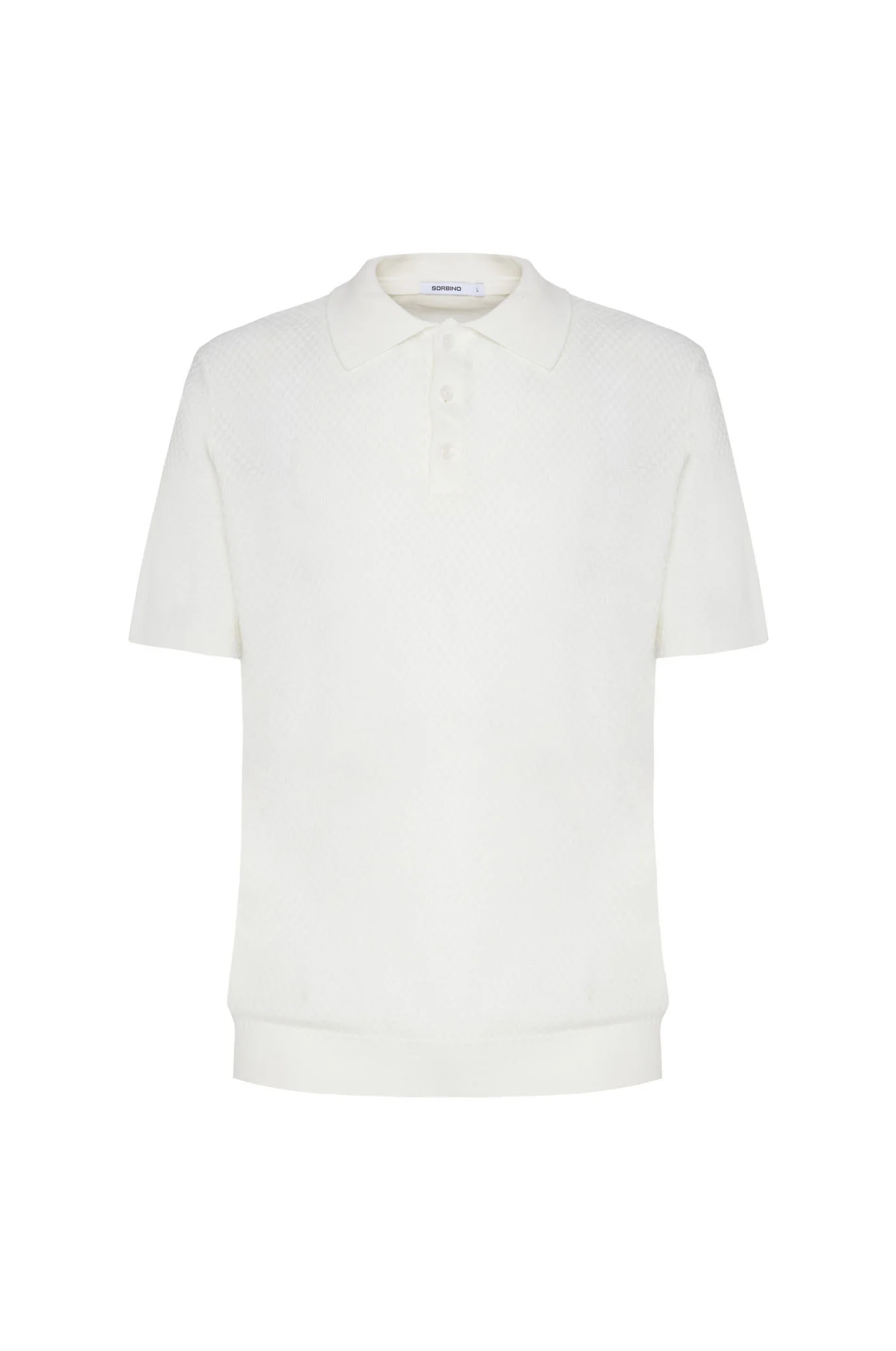 Polo in maglia con trama - Image 5