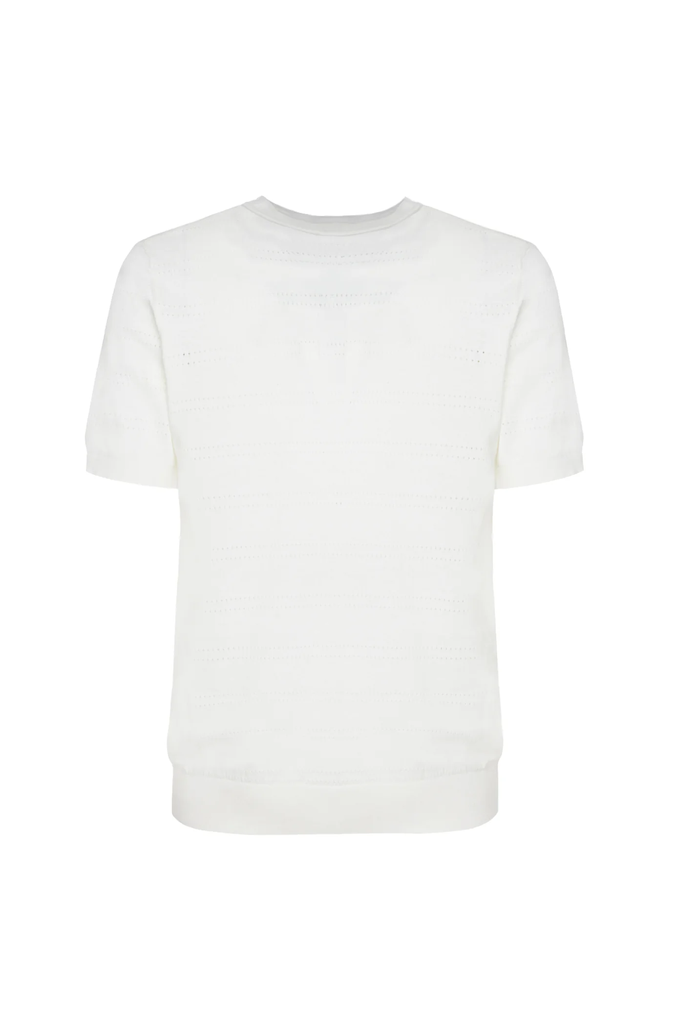 T-shirt in maglia con trama - Image 5