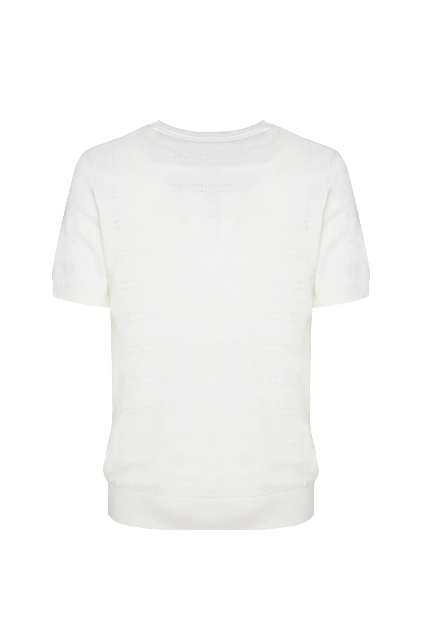 T-shirt in maglia con trama - Image 6